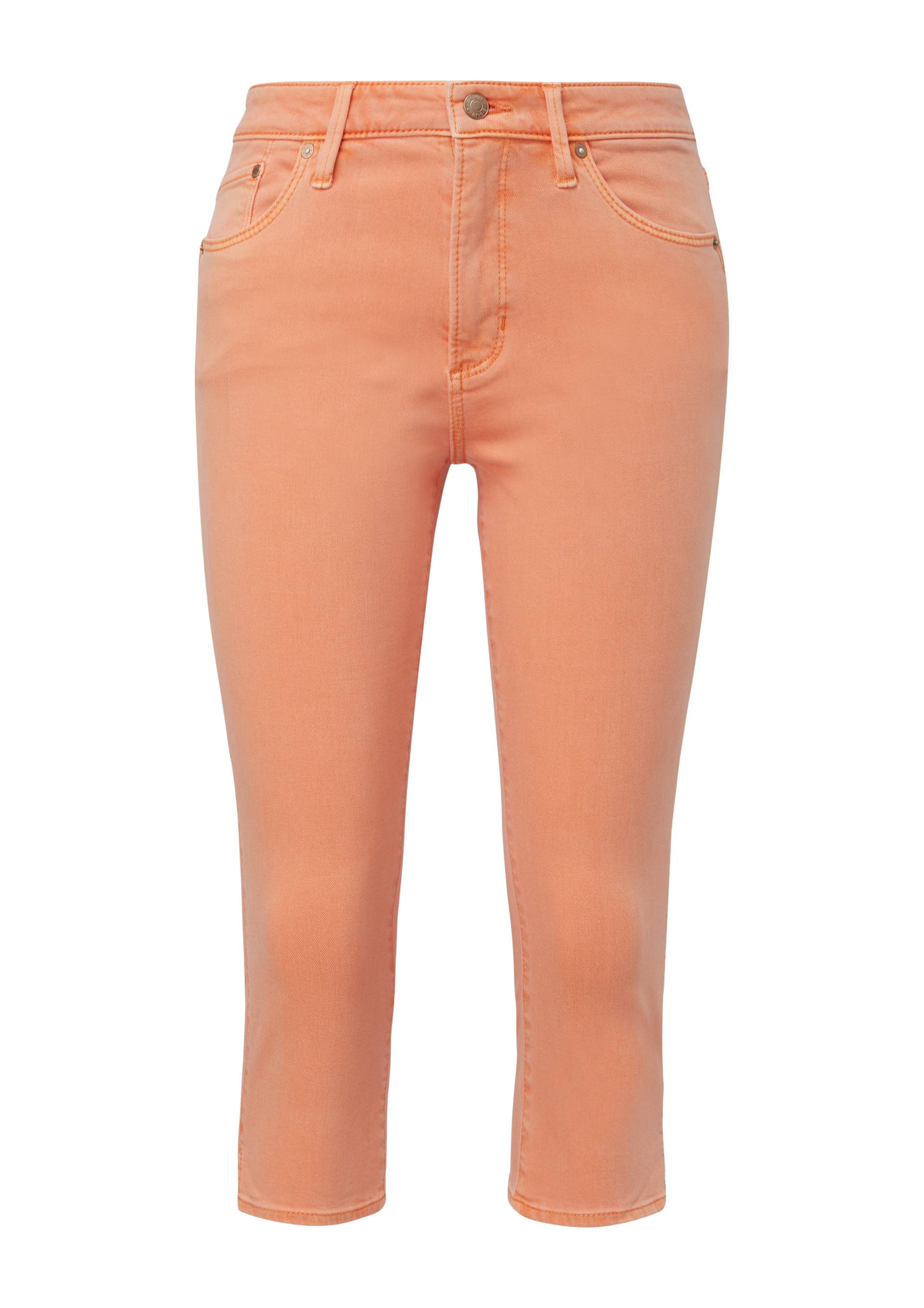 s.Oliver - Ankle-Jeans Betsy / Slim Fit / Mid Rise / Slim Leg, Damen, Orange von s.Oliver