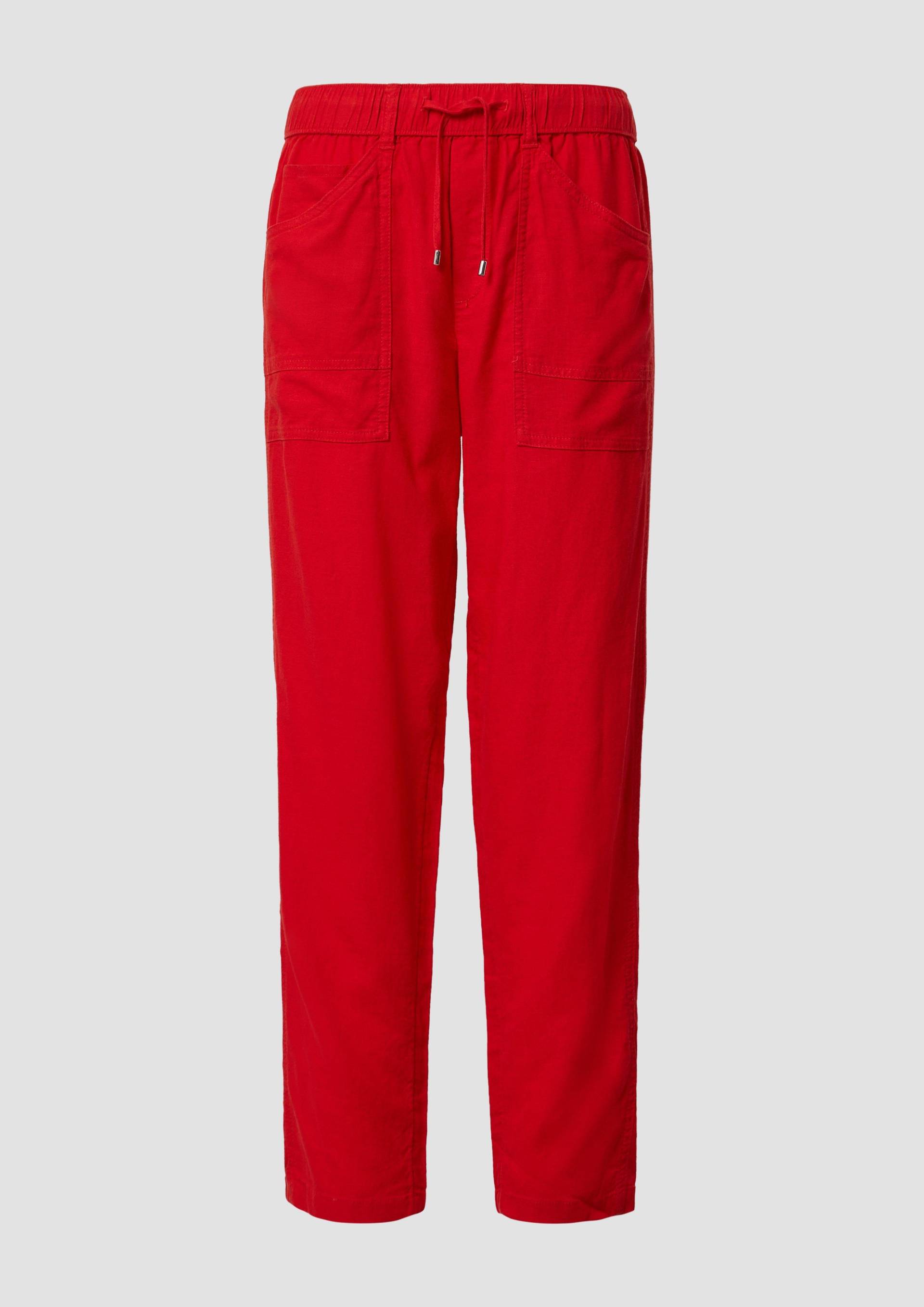 s.Oliver - Ankle-Jogpants aus Leinenmix, Damen, rot s.Oliver - Ankle-Jogpants aus Leinenmix, Damen, rot von s.Oliver