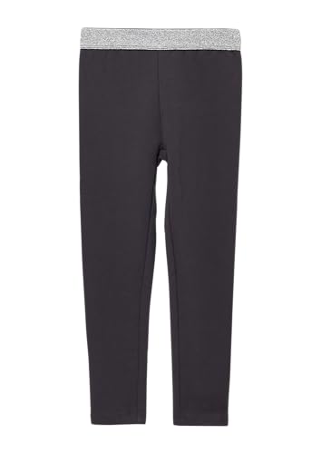s.Oliver Ankle-Leggings mit Glitzerbund dunkelgrau 140 von s.Oliver