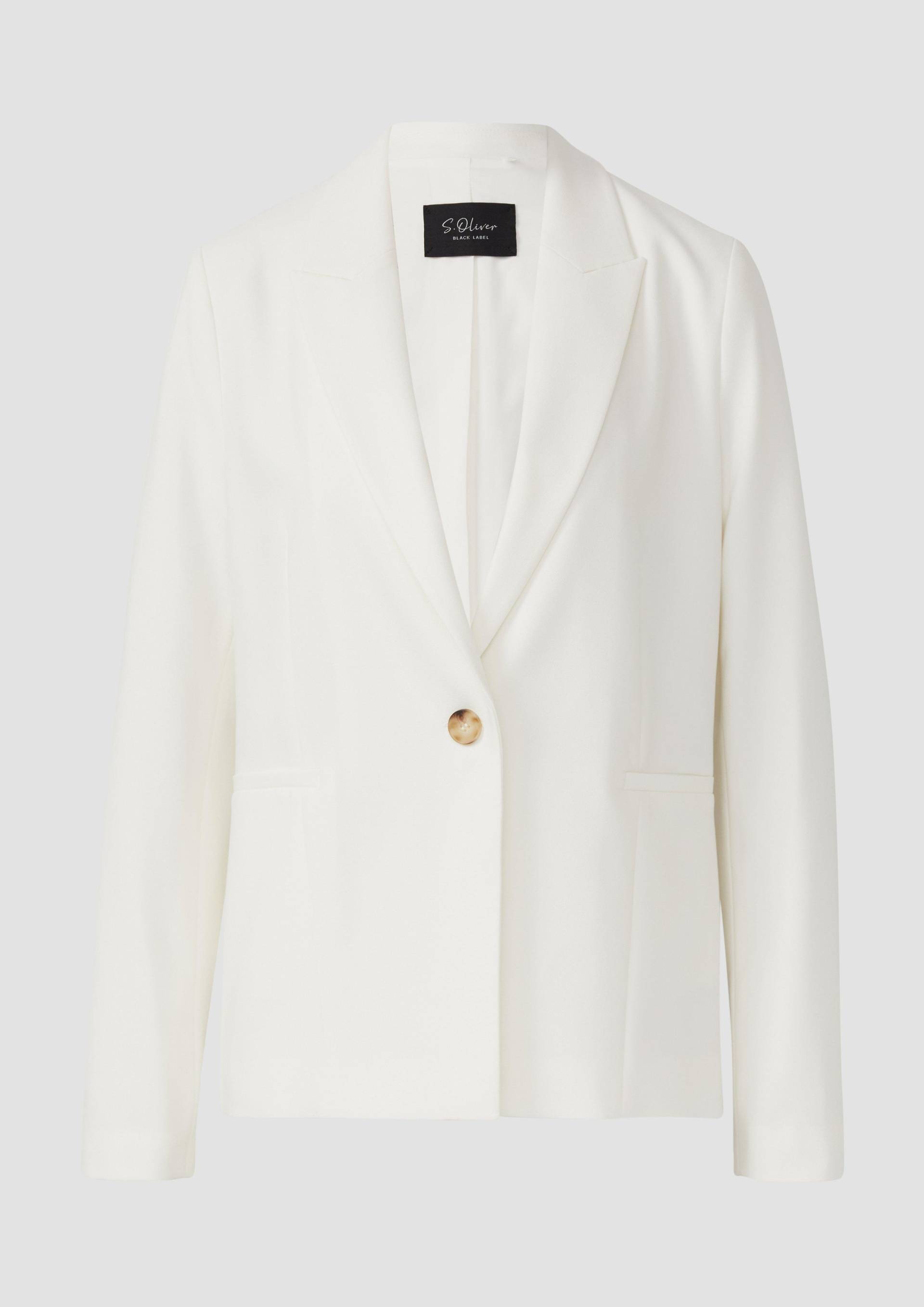 s.Oliver - Antaillierter Blazer aus Viskosemix, Damen, creme von s.Oliver