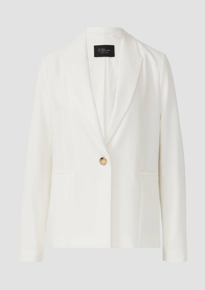 s.Oliver - Antaillierter Blazer aus Viskosemix, Damen, creme von s.Oliver