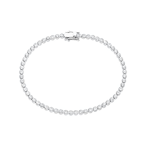 s.Oliver Armband 925 Sterling Silber Damen Armschmuck, mit Zirkonia synth., 18 cm, Gelb, Kommt in Schmuck Geschenk Box, 2030786 von s.Oliver