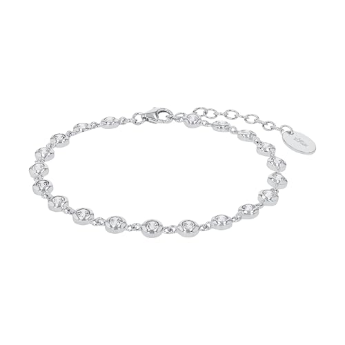 s.Oliver Armband Edelstahl Damen Armschmuck, mit Glas, 16+4 cm, Gold, Infinity, Kommt in Schmuck Geschenk Box, 2024229 von s.Oliver