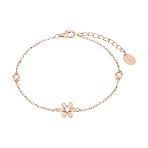 s.Oliver Armband 925 Sterling Silber Damen Armschmuck, mit Zirkonia synth., 17+3 cm, Weiß, Blume, Kommt in Schmuck Geschenk Box, 2035513 s.Oliver Armband 925 Sterling Silber Damen Armschmuck, mit Zirkonia synth., 17+3 cm, Weiß, Blume, Kommt in Schmuck Geschenk Box, 2035513 von s.Oliver