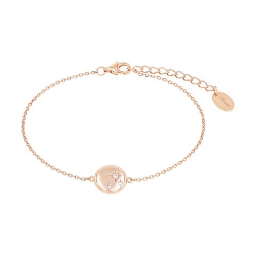 s.Oliver Armband 925 Sterling Silber Damen Armschmuck, mit Zirkonia synth., 17+3 cm, Weiß, Kommt in Schmuck Geschenk Box, 2038826 von s.Oliver