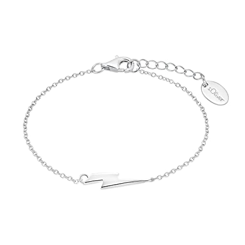 s.Oliver Armband 925 Sterling Silber Mädchen Kinder Armschmuck, 14+2 cm, Silber, Kommt in Schmuck Geschenk Box, 2034900 von s.Oliver