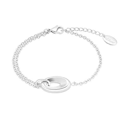 s.Oliver Armband Edelstahl Damen Armschmuck, 17+3 cm, Silber, Kommt in Schmuck Geschenk Box, 2034831 von s.Oliver