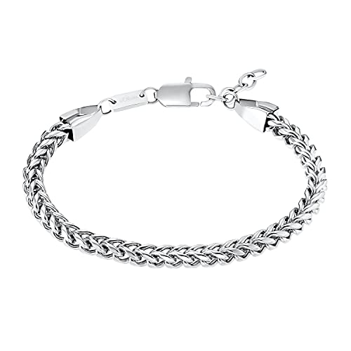 s.Oliver Armband Edelstahl Herren Armschmuck, 20+2 cm, Silber, Kommt in Schmuck Geschenk Box, 2032542 von s.Oliver