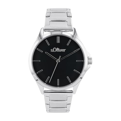 s.Oliver Armbanduhr Damen Quarzuhr analog, mit Edelstahl Armband, Silber, 5 bar wasserfest, Kommt in Uhren Geschenk Box, 2036546 s.Oliver Armbanduhr Damen Quarzuhr analog, mit Edelstahl Armband, Silber, 5 bar wasserfest, Kommt in Uhren Geschenk Box, 2036546 von s.Oliver