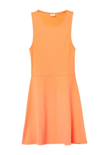 s.Oliver Ausgestelltes Kleid aus Rippware Hellorange 164 von s.Oliver