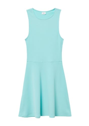 s.Oliver Ausgestelltes Kleid aus Rippware helles türkis 140 von s.Oliver