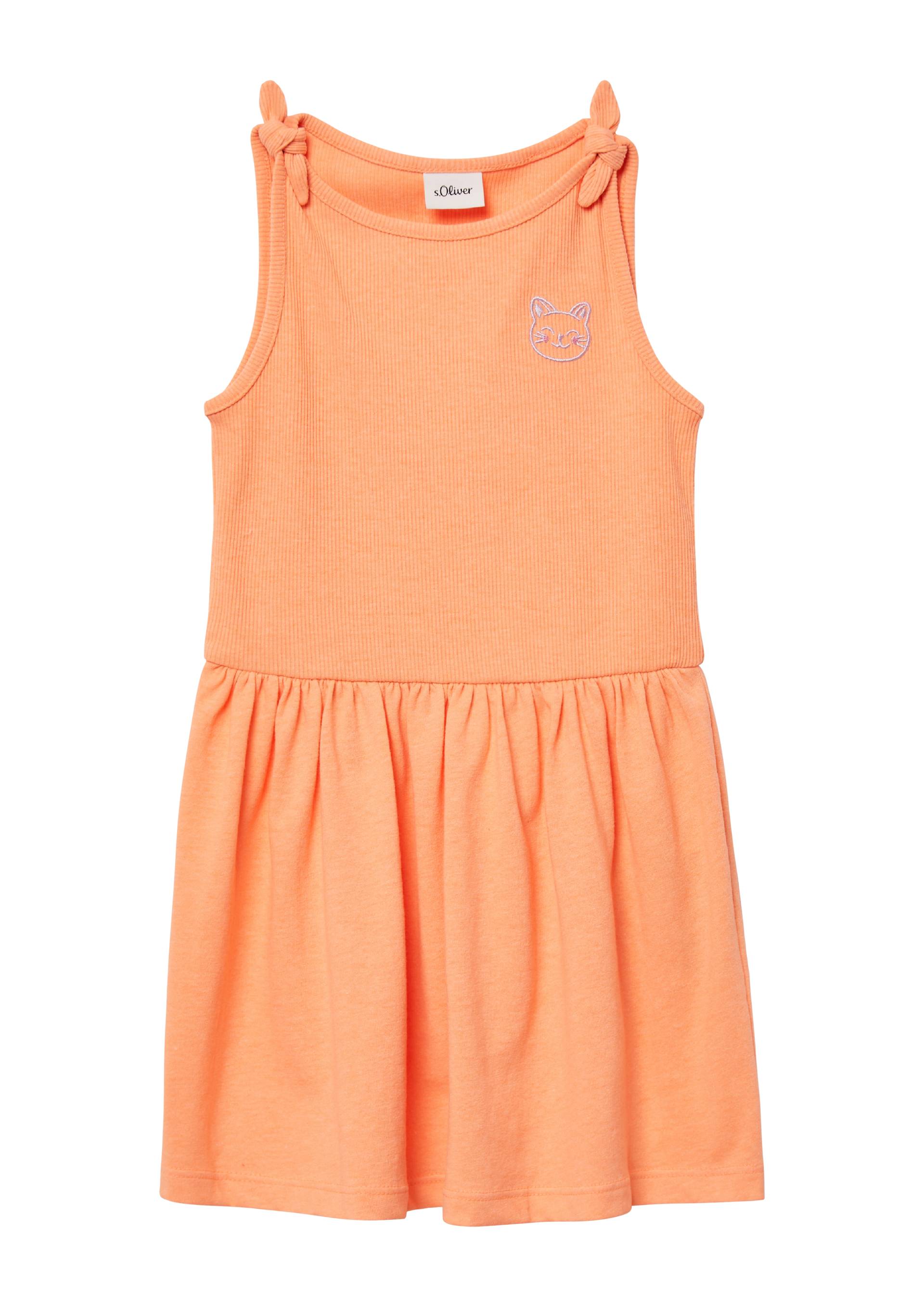 s.Oliver - Ausgestelltes Kleid mit Knotendetail und Stickerei, Kinder, Orange s.Oliver - Ausgestelltes Kleid mit Knotendetail und Stickerei, Kinder, Orange von s.Oliver