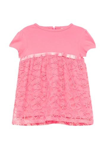 s.Oliver Ausgestelltes Kleid mit Puffärmeln und floralem Muster pink 92 von s.Oliver