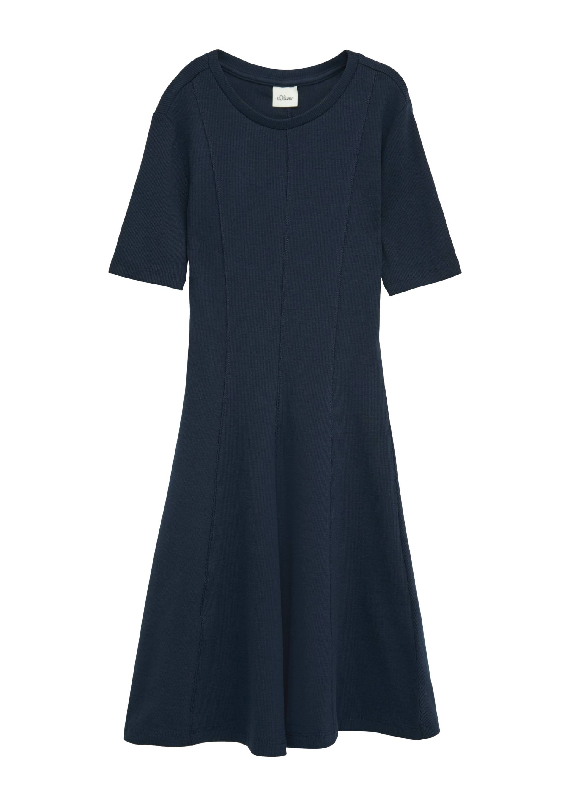 s.Oliver - Ausgestelltes Kleid mit Teilungsnähten, Mädchen, blau von s.Oliver