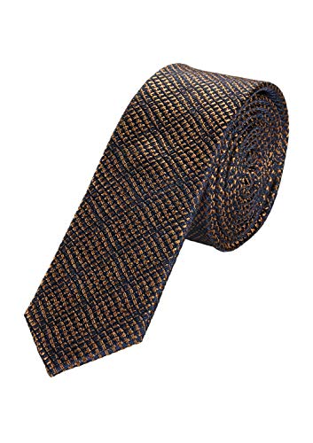 s.Oliver BLACK LABEL Herren Seidenkrawatte mit Strukturmuster schimmernd dunkelblau-braun s.Oliver BLACK LABEL Herren Seidenkrawatte mit Strukturmuster schimmernd dunkelblau-braun von s.Oliver