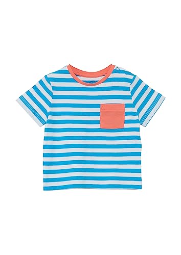 s.Oliver Baby - Jungen 10.1.14.12.130.2130803 T-Shirt kurzarm, türkis|weiß 62G1, 80 von s.Oliver