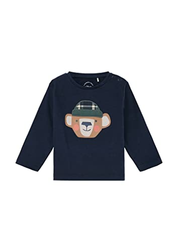 s.Oliver Baby - Jungen 2123346 Langarmshirt, Dark Blue, 62 von s.Oliver