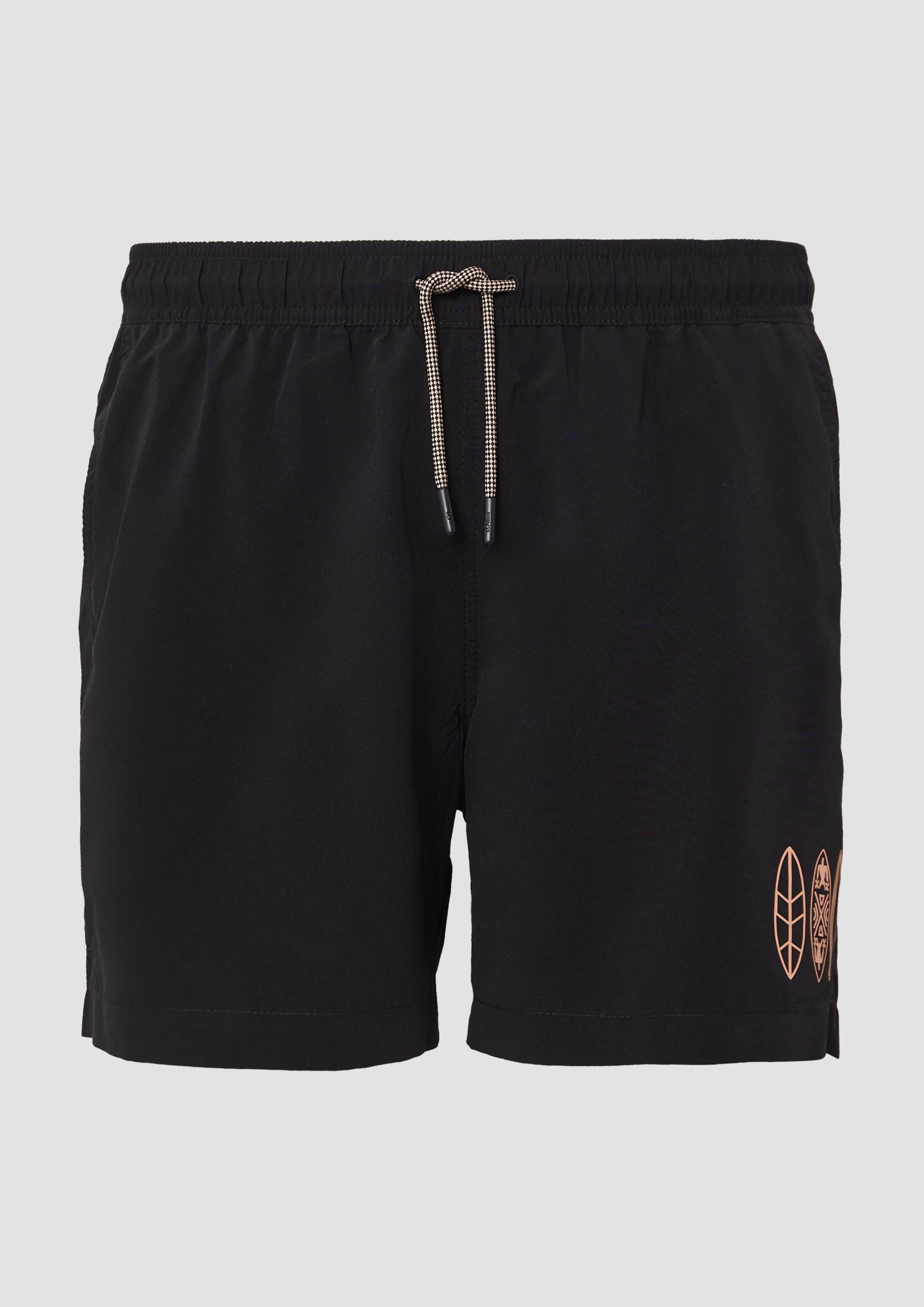 s.Oliver - Badeshorts mit Artwork und Eingrifftaschen, Herren, schwarz s.Oliver - Badeshorts mit Artwork und Eingrifftaschen, Herren, schwarz von s.Oliver