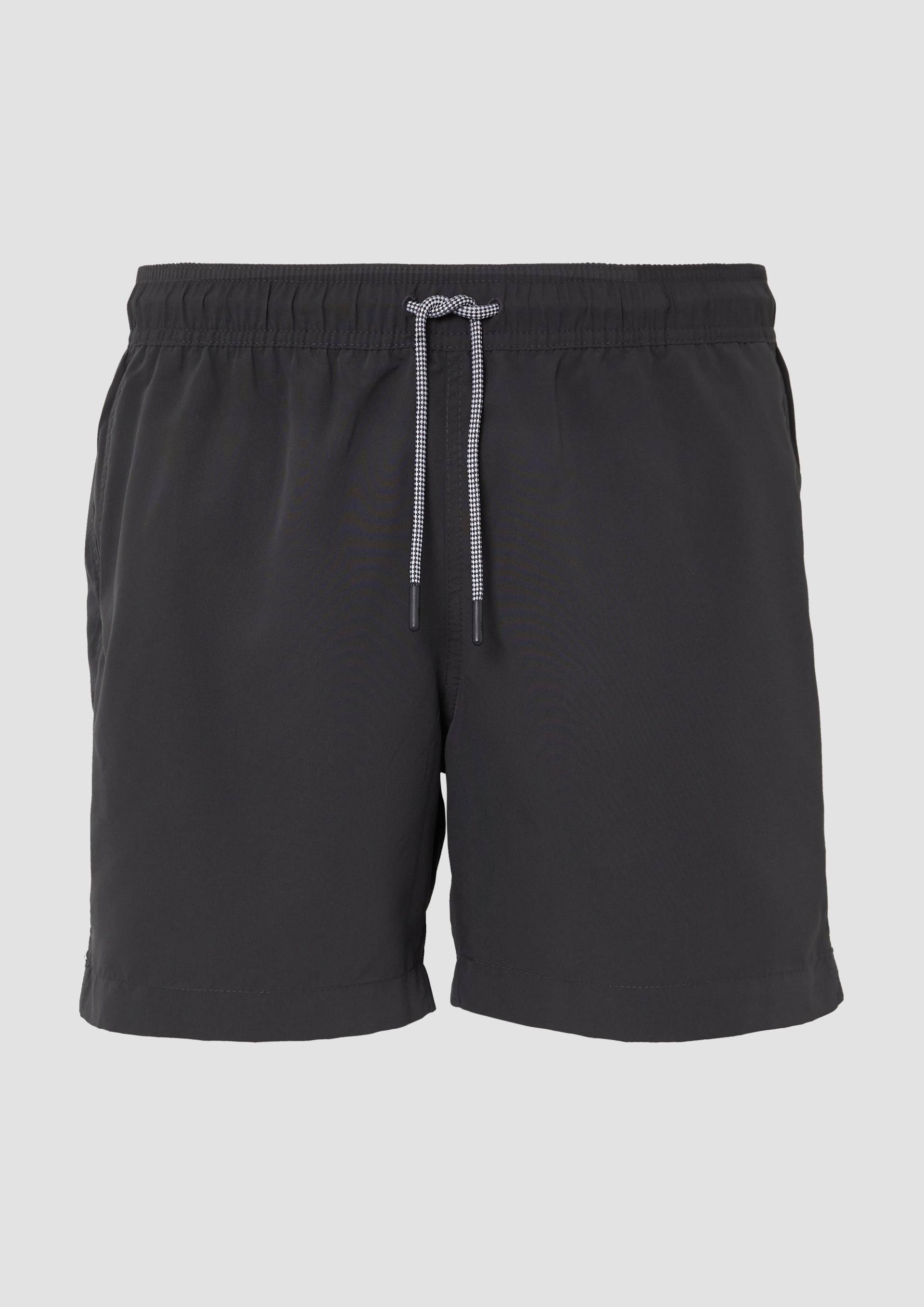 s.Oliver - Badeshorts mit Tunnelzug und Eingrifftaschen, Herren, grau von s.Oliver