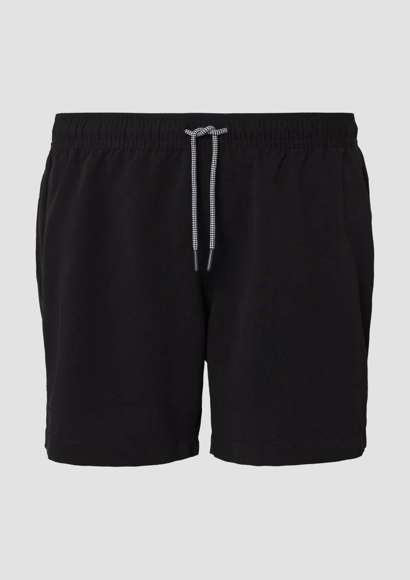 s.Oliver - Badeshorts mit Tunnelzug und Eingrifftaschen, Herren, schwarz von s.Oliver