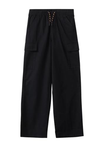 s.Oliver Baggy-Hose in Leinen-Optik im Relaxed Fit schwarz 170 von s.Oliver