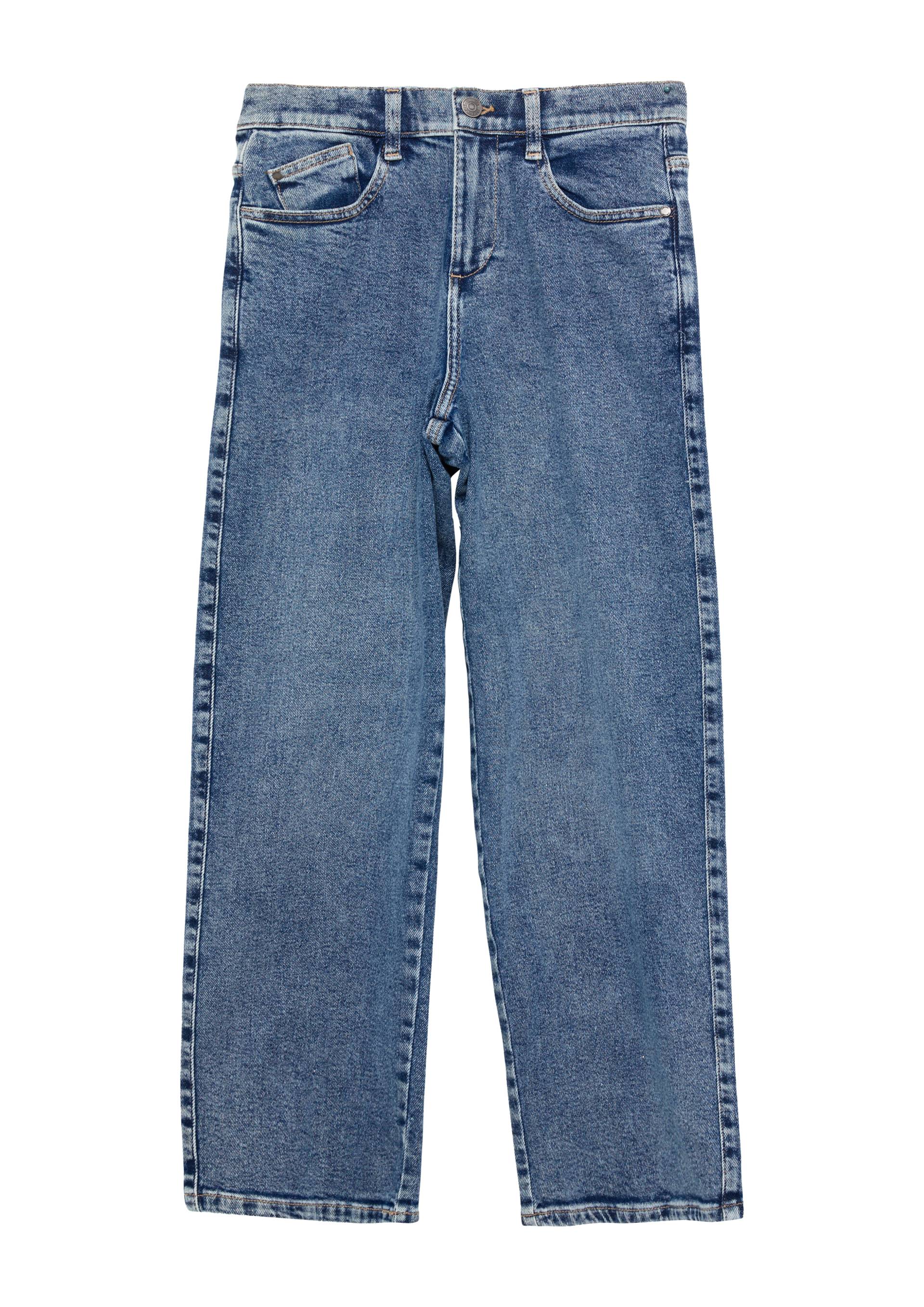 s.Oliver - Baggy-Jeans / Relaxed Fit / Mid Rise / Wide Leg, Jungen, blau von s.Oliver