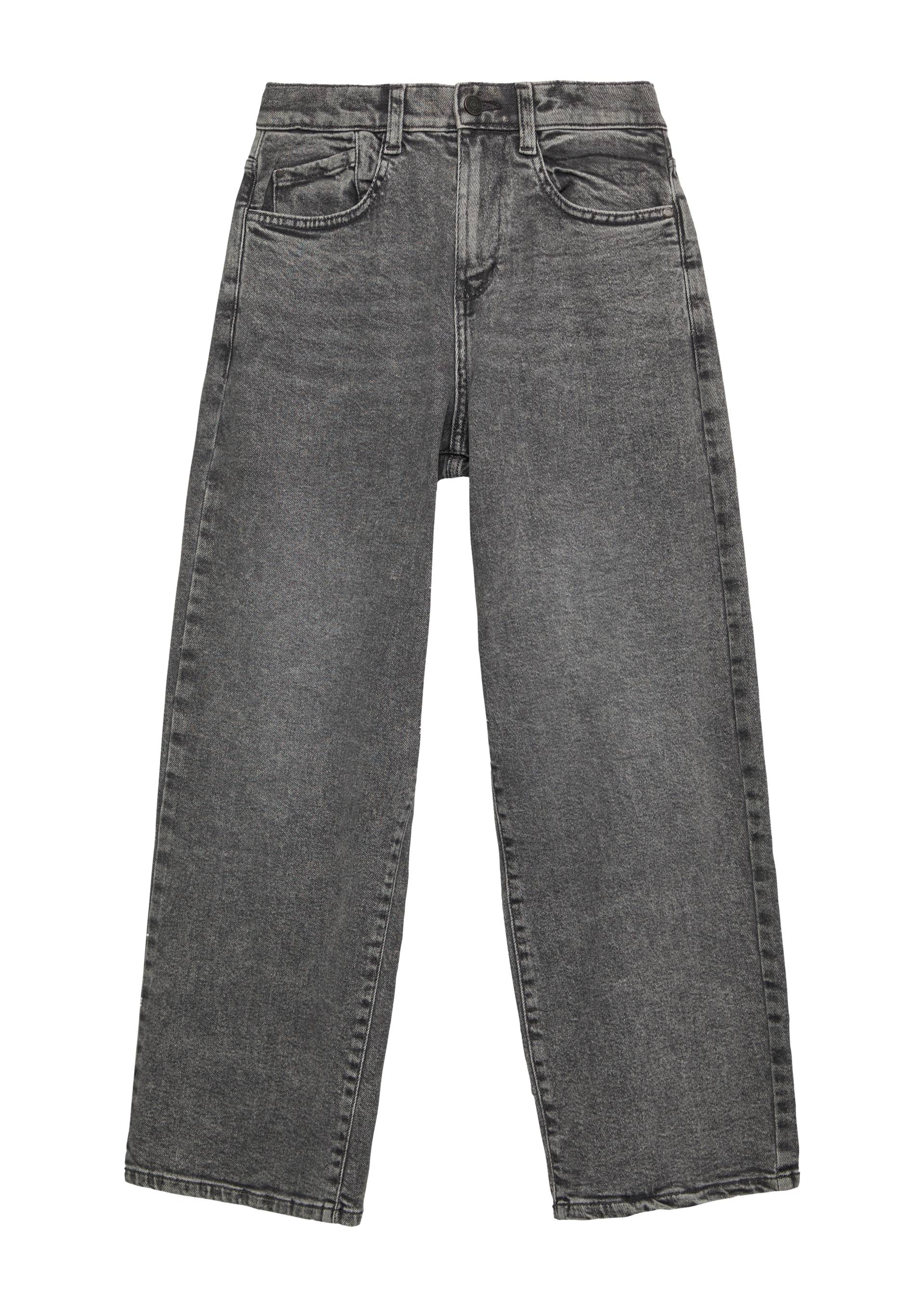 s.Oliver - Baggy-Jeans / Relaxed Fit / Mid Rise / Wide Leg, Jungen, grau von s.Oliver