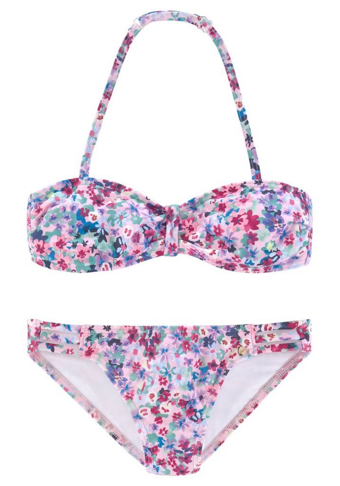 s.Oliver Bandeau-Bikini Scatter Kids mit sommerlichem Blumendruck von s.Oliver