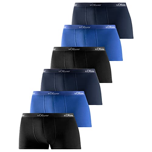 s.Oliver - Basic - Retro-Short/Pant - 6er Pack (M Blau/Dunkelblau/Schwarz) von s.Oliver