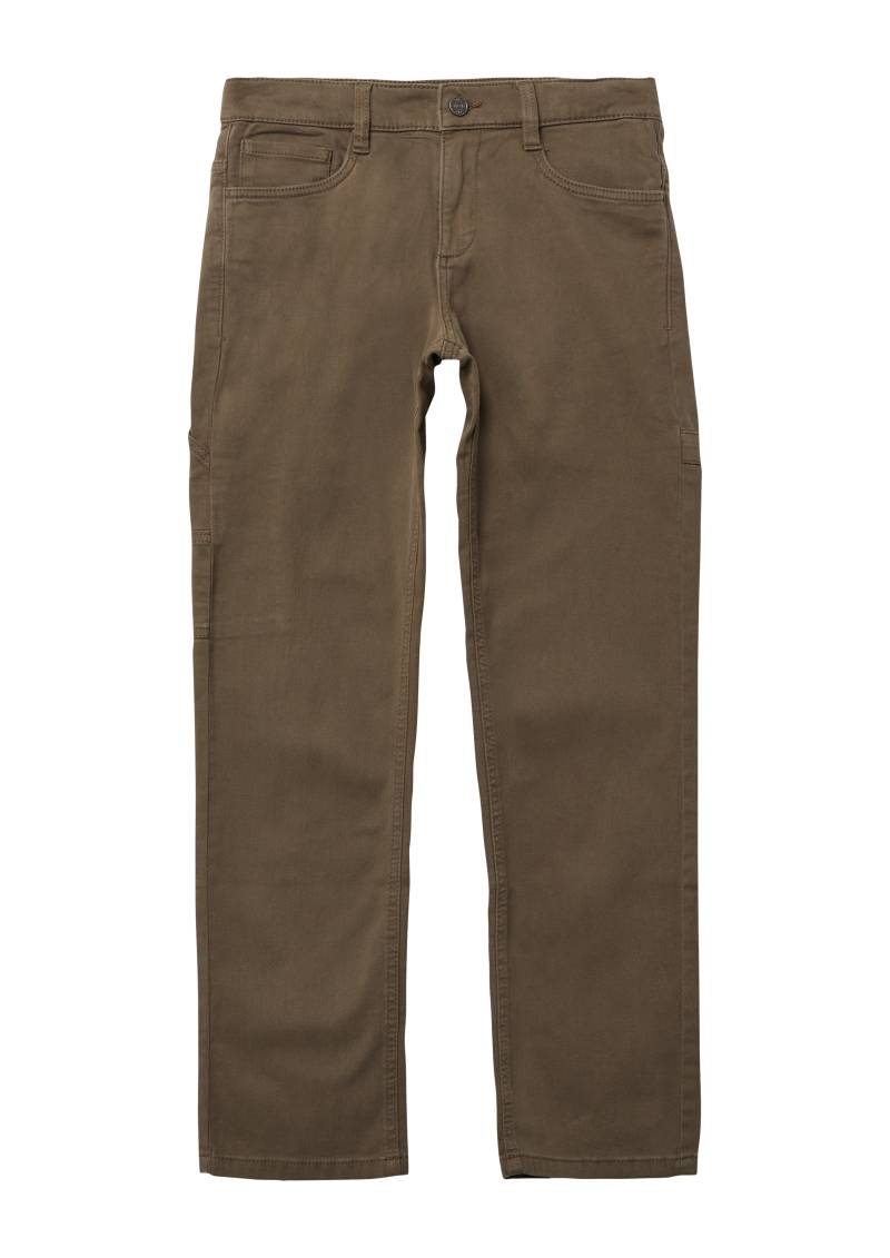 s.Oliver - Baumwollhose Pete / Regular Fit / Mid Rise / Straight Leg, Jungen, braun von s.Oliver
