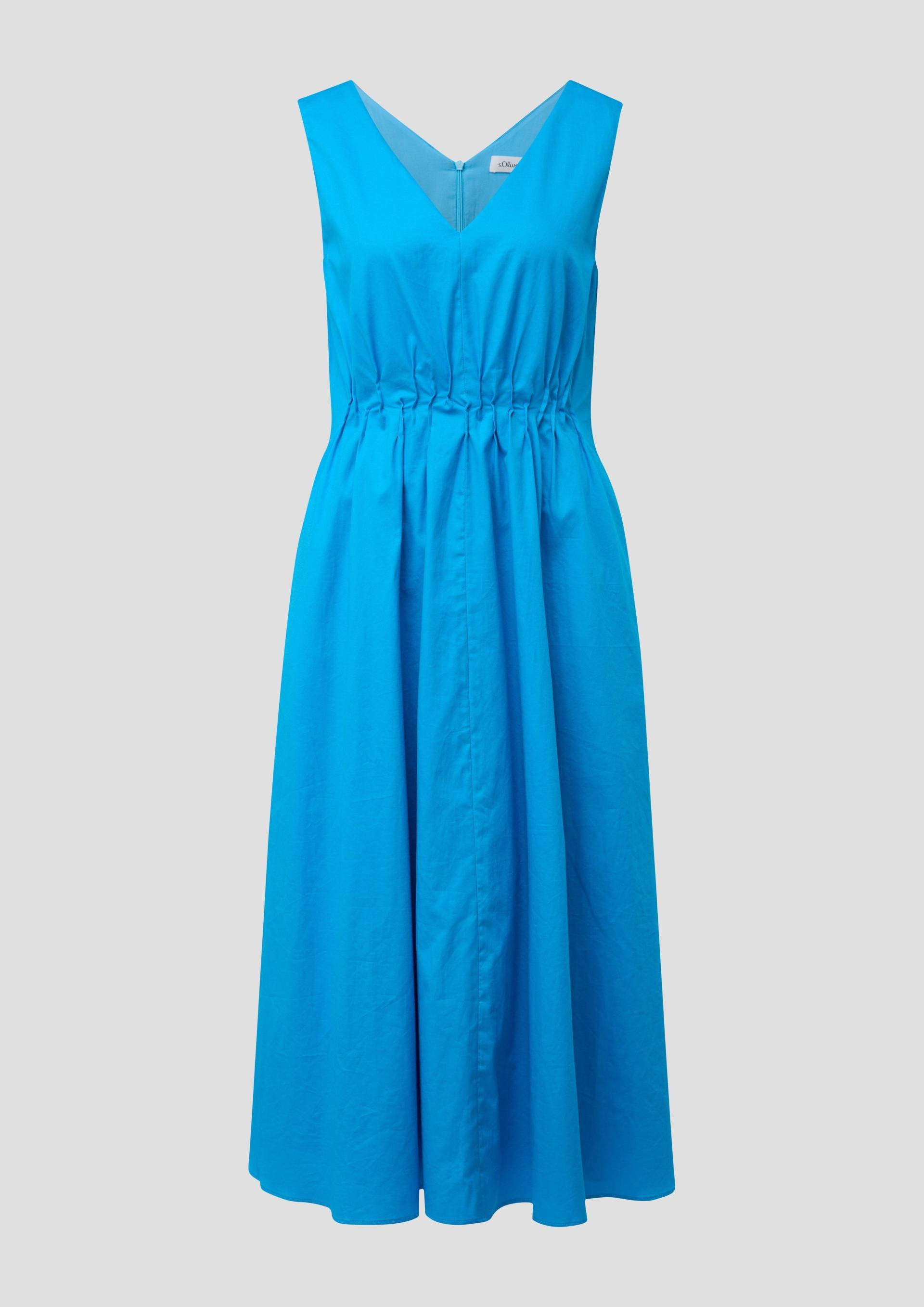 s.Oliver - Baumwollkleid mit Raffung, Damen, türkis s.Oliver - Baumwollkleid mit Raffung, Damen, türkis von s.Oliver