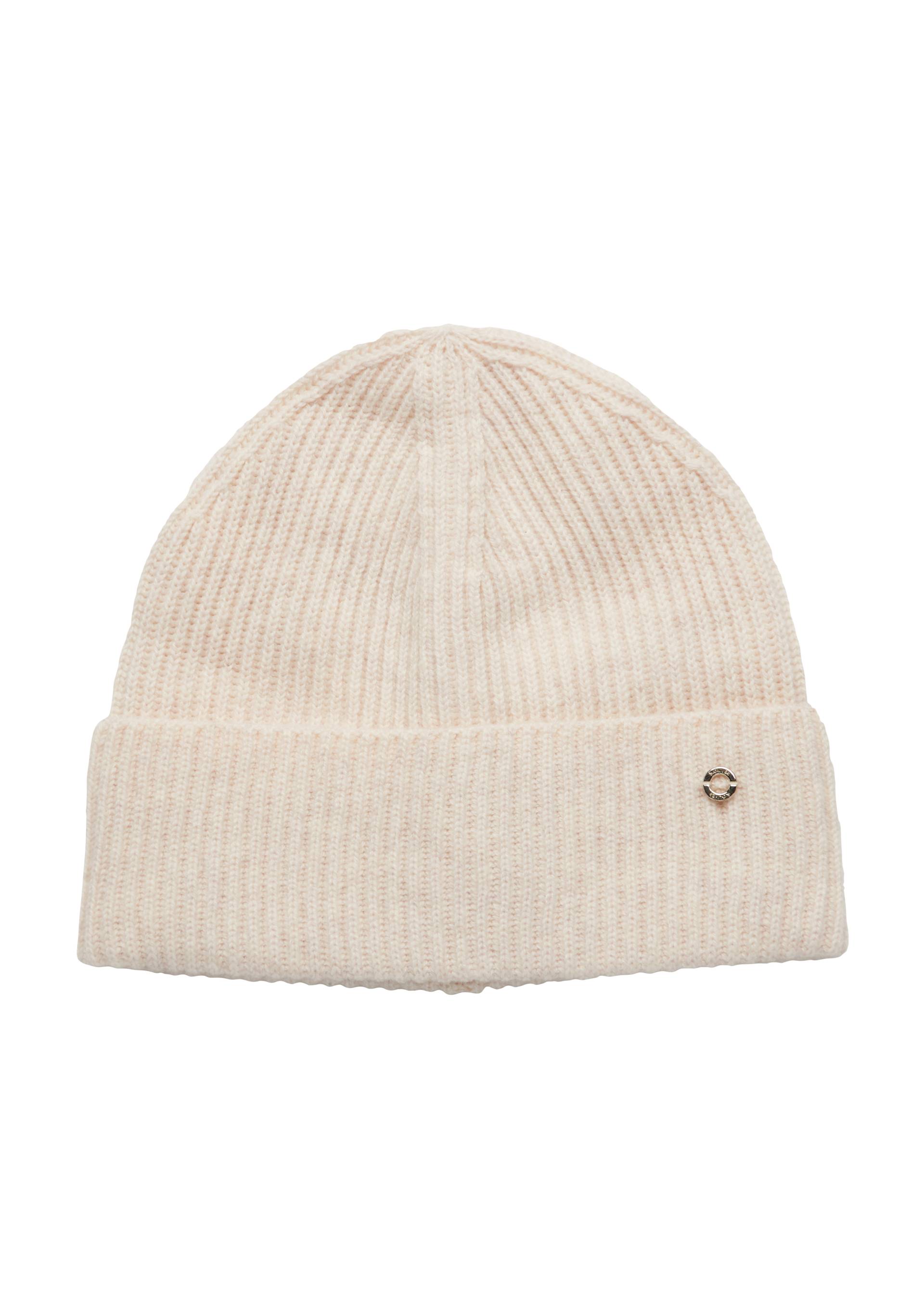 s.Oliver - Beanie aus Wolle und Kaschmir mit dekorativer Geschenk-Box, Damen, Beige von s.Oliver