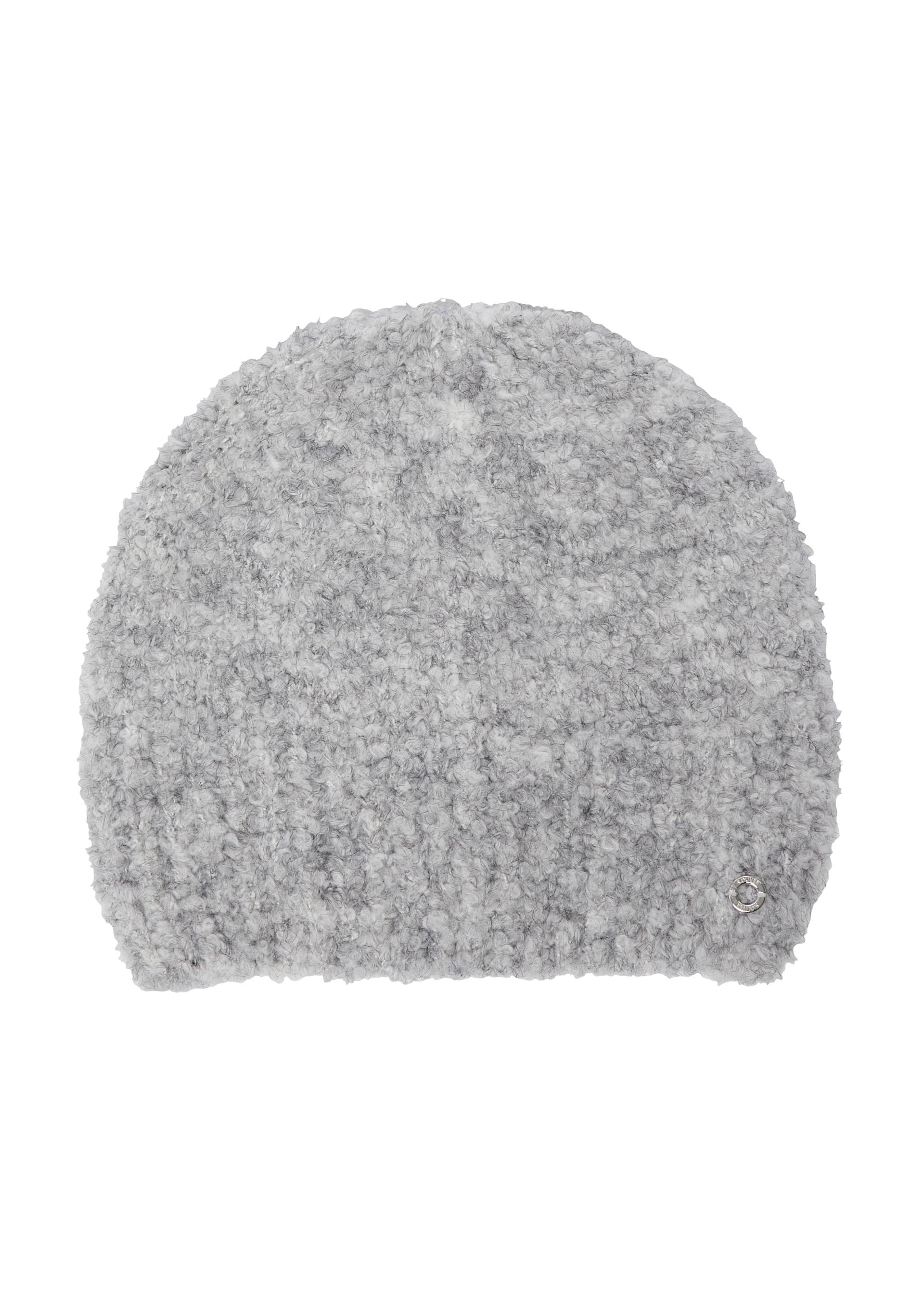 s.Oliver - Beanie in Bouclé-Optik, Damen, grau von s.Oliver
