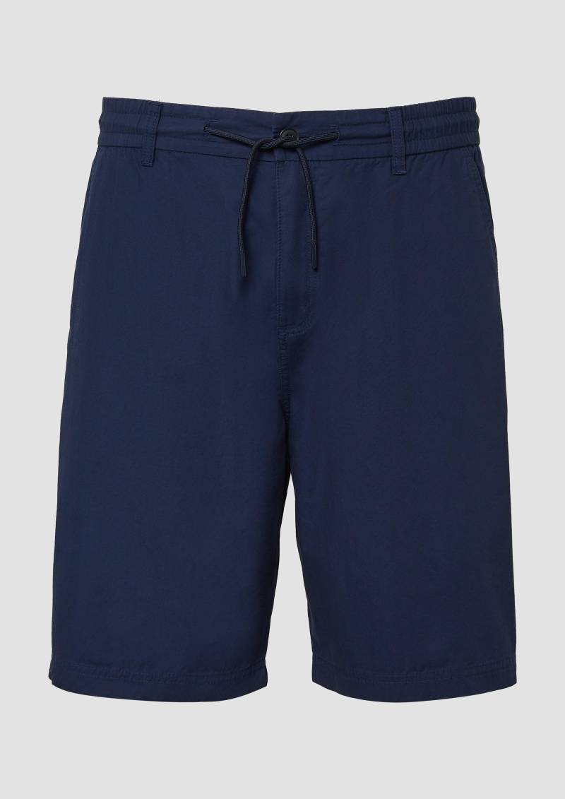 s.Oliver - Detroit: Chino-Bermuda im Relaxed Fit mit Elastikbund, Herren, blau von s.Oliver