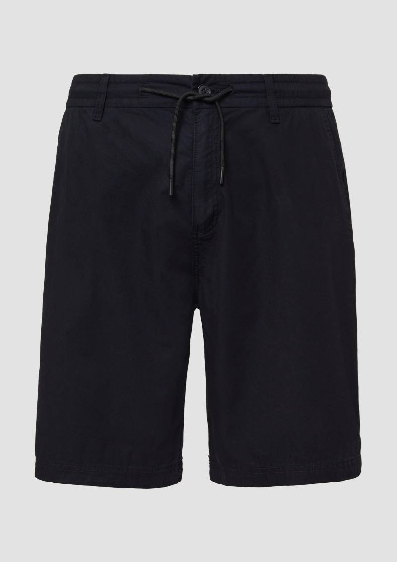 s.Oliver - Detroit: Chino-Bermuda im Relaxed Fit mit Elastikbund, Herren, schwarz von s.Oliver