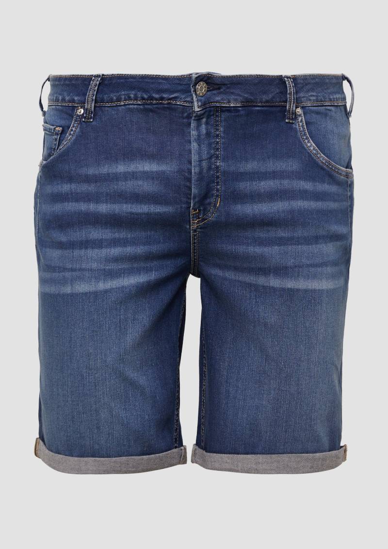 s.Oliver - Bermuda Jeans / Curvy Fit / Mid Rise / Slim Tapered Leg, Damen, blau s.Oliver - Bermuda Jeans / Curvy Fit / Mid Rise / Slim Tapered Leg, Damen, blau von s.Oliver
