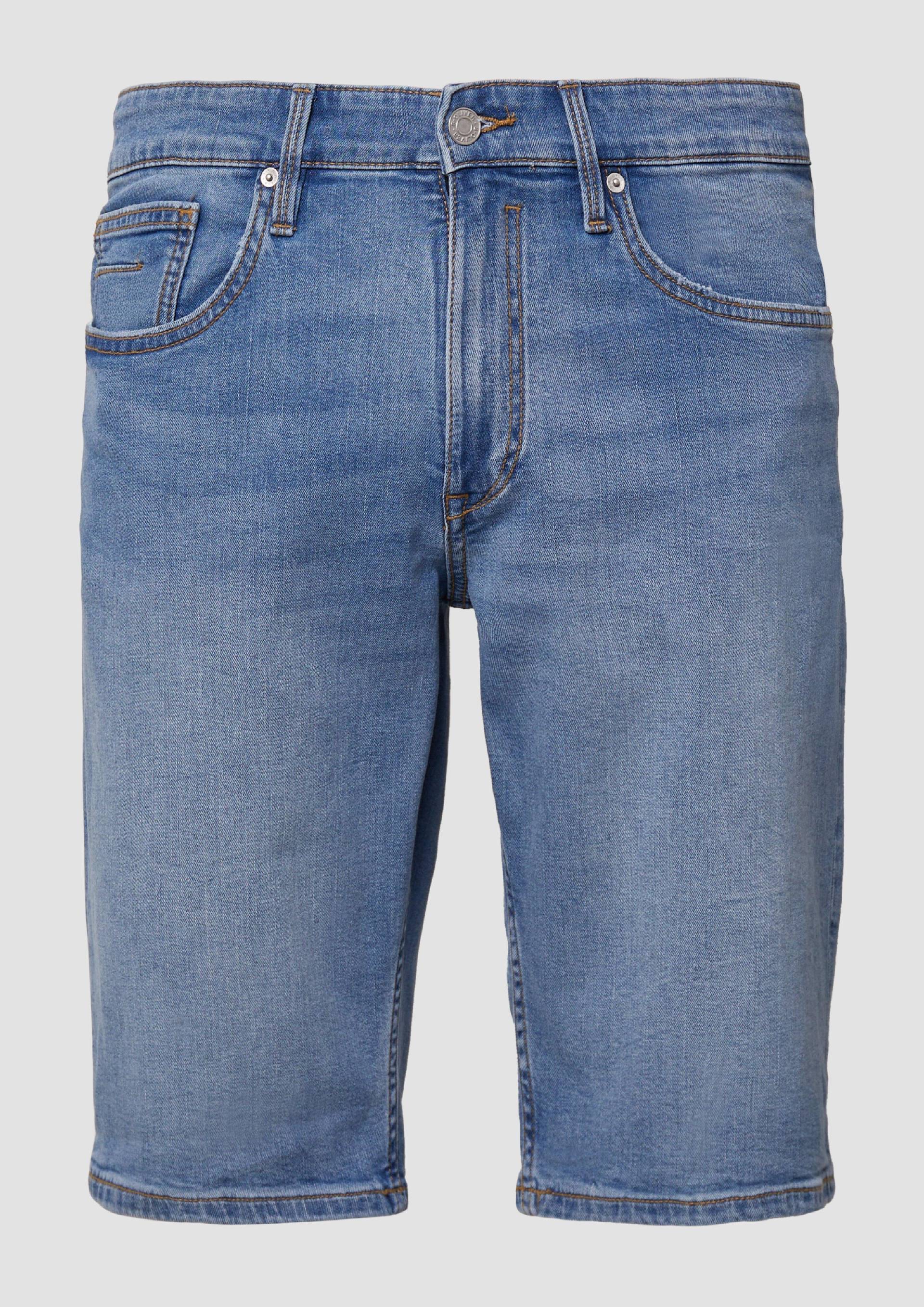 s.Oliver - Bermuda-Jeans / Regular Fit / Mid Rise / Straight Leg, Herren, blau von s.Oliver