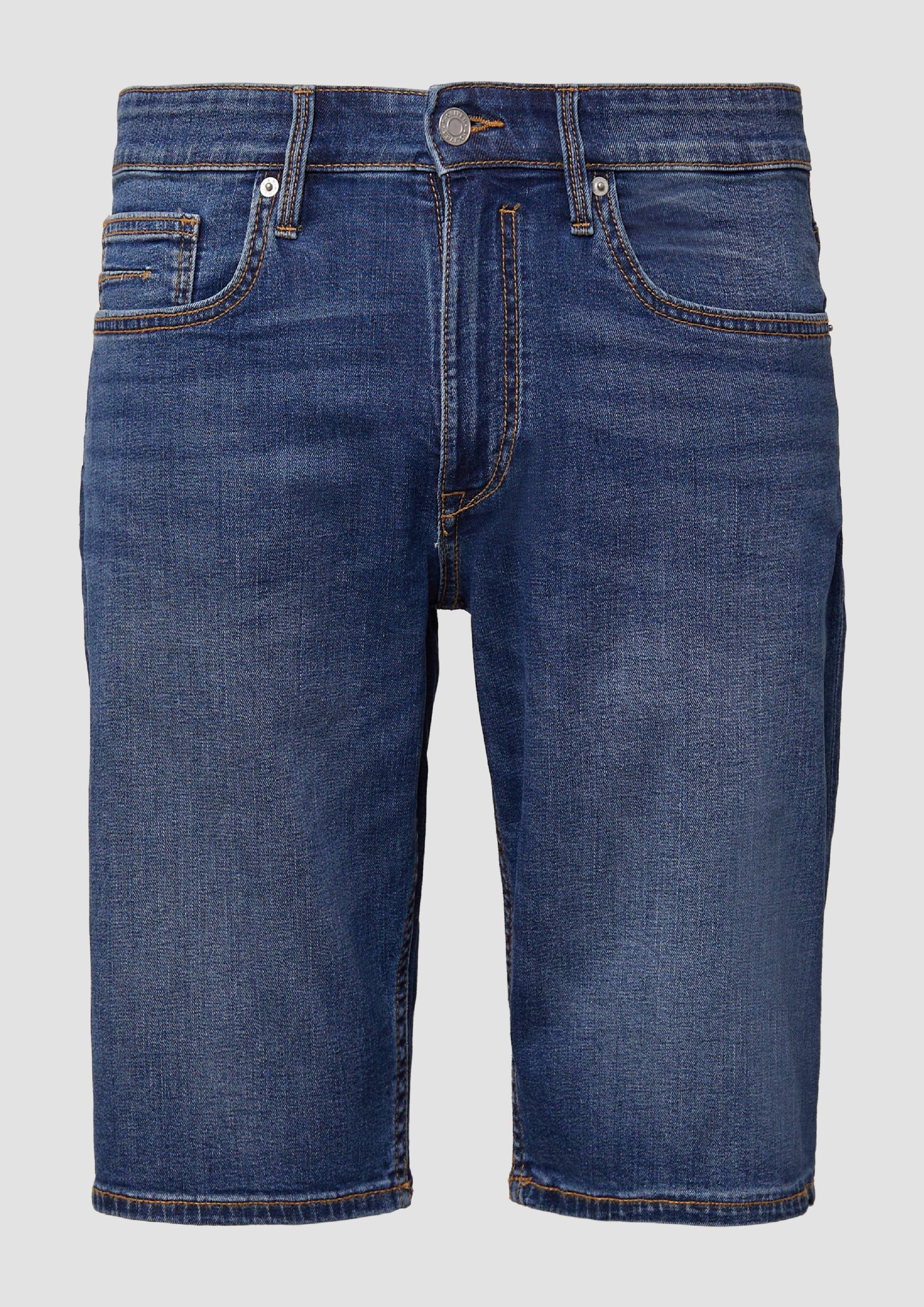 s.Oliver - Bermuda-Jeans / Regular Fit / Mid Rise / Straight Leg, Herren, blau von s.Oliver