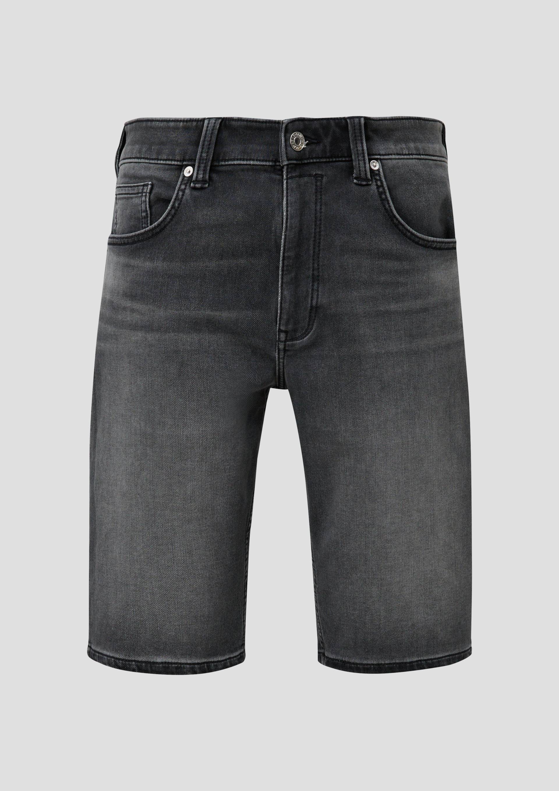 s.Oliver - Bermuda-Jeans / Regular Fit / Mid Rise / Straight Leg, Herren, grau von s.Oliver