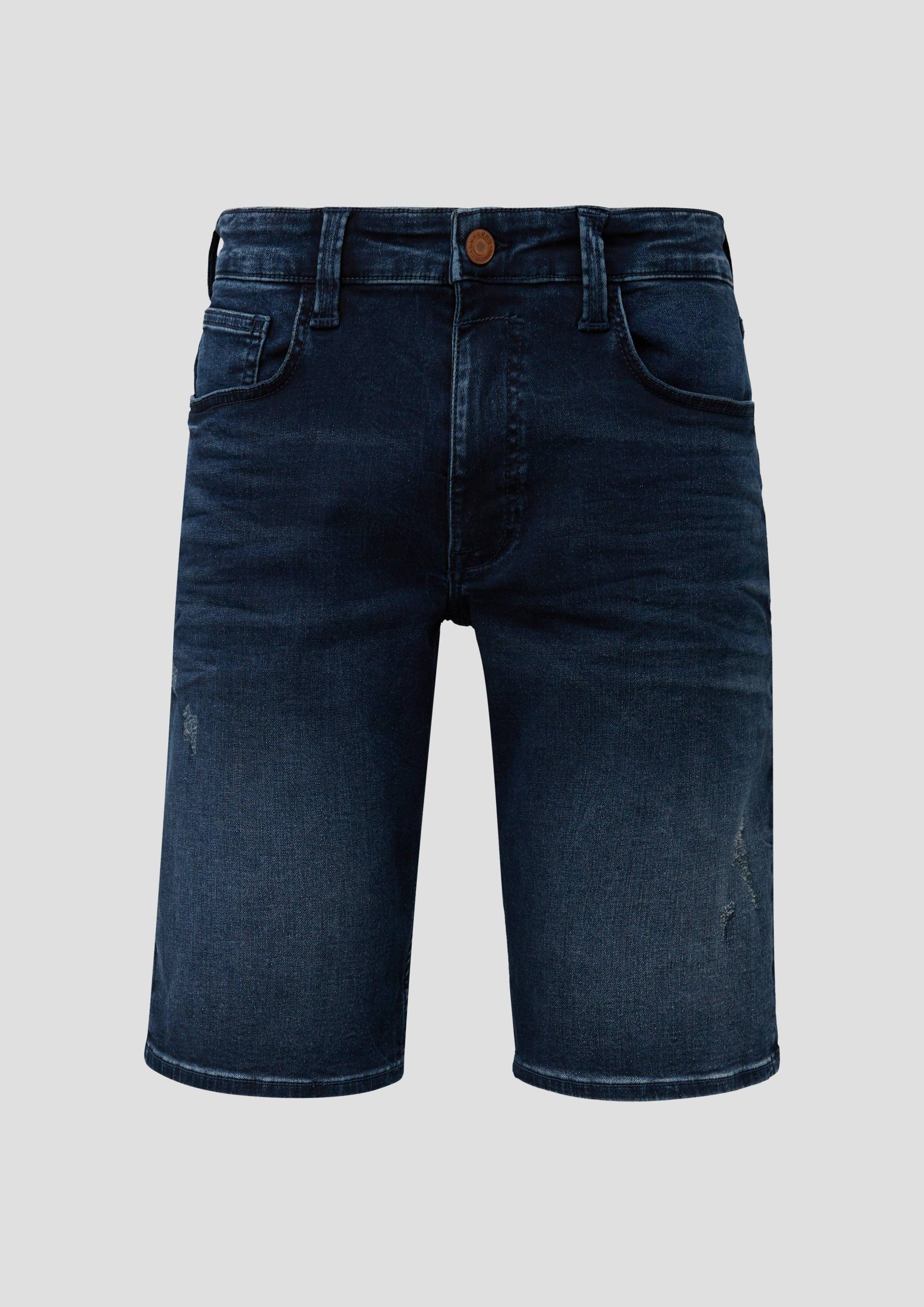 s.Oliver - Bermuda Jeans Mauro / Regular Fit / Mid Rise / Straight Leg, Herren, blau von s.Oliver