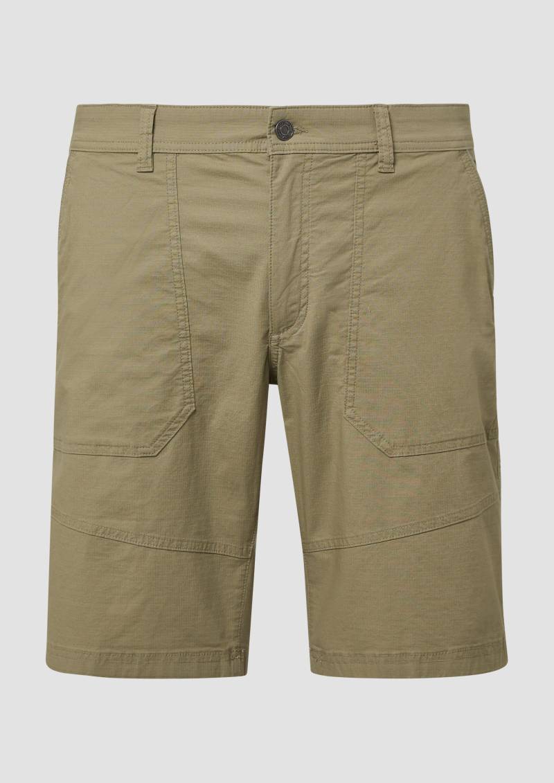 s.Oliver - Phoenix: Bermuda mit Ripstop-Struktur im Worker-Style, Herren, Grün von s.Oliver