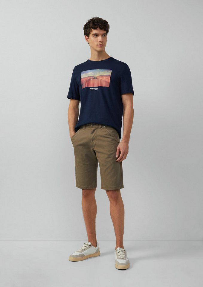 s.Oliver Bermudas Baumwoll-Bermuda aus Canvas mit Naht-Details Waschung von s.Oliver