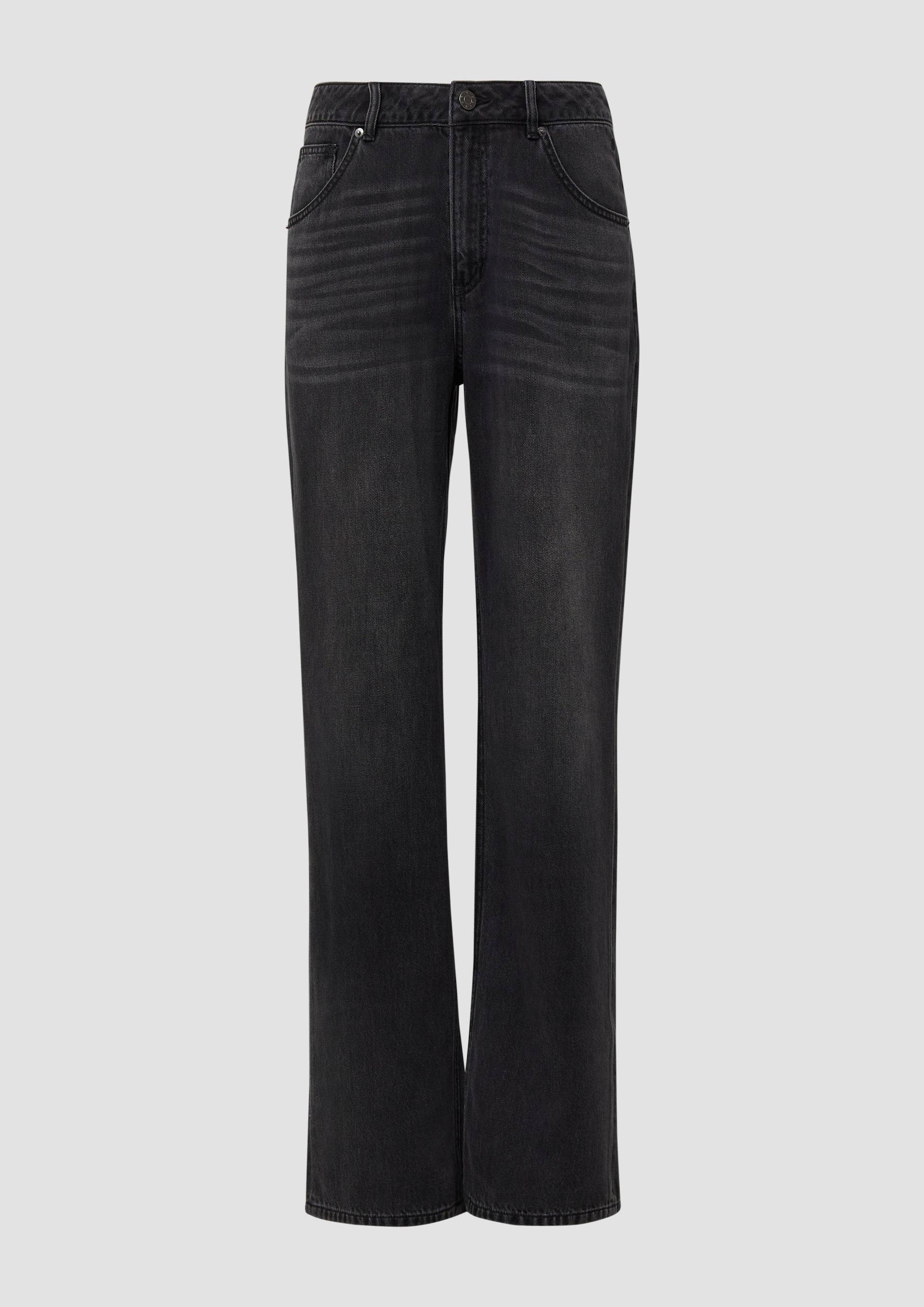 s.Oliver - Beth Boyfriend / Relaxed Fit / Mid Rise / Straight Leg, Damen, grau von s.Oliver