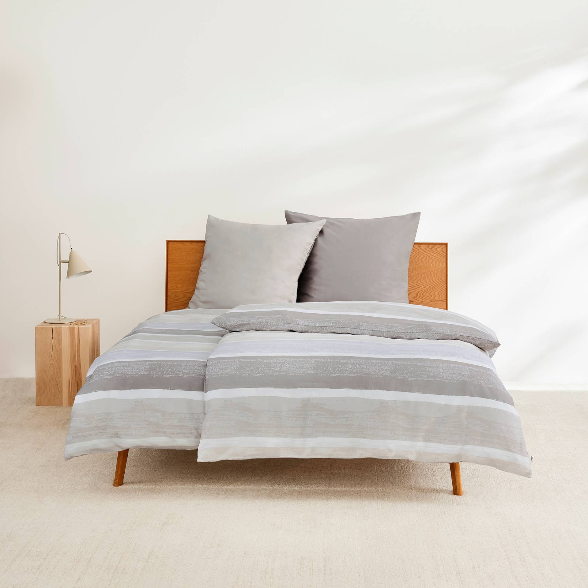 s.Oliver Bettwäsche "Satinbettwäsche s.Oliver" 2 Stk. tlg. Aquarell Optik von s.Oliver