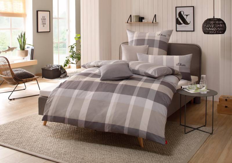 s.Oliver Bettwäsche "Tabea in Gr. 135x200 oder 155x220 cm" 3 tlg. Markenbettwäsche mit GRATIS-Zugabe: 2x Kissenhülle, mit Reißverschluss von s.Oliver