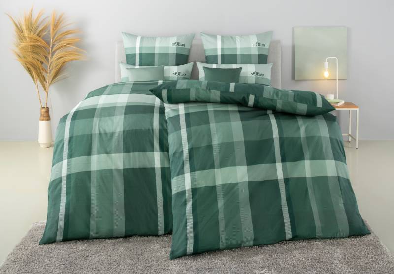 s.Oliver Bettwäsche "Tabea in Gr. 135x200 oder 155x220 cm" 3 Stk. tlg. Markenbettwäsche mit GRATIS-Zugabe: 2x Kissenhülle, mit Reißverschluss von s.Oliver