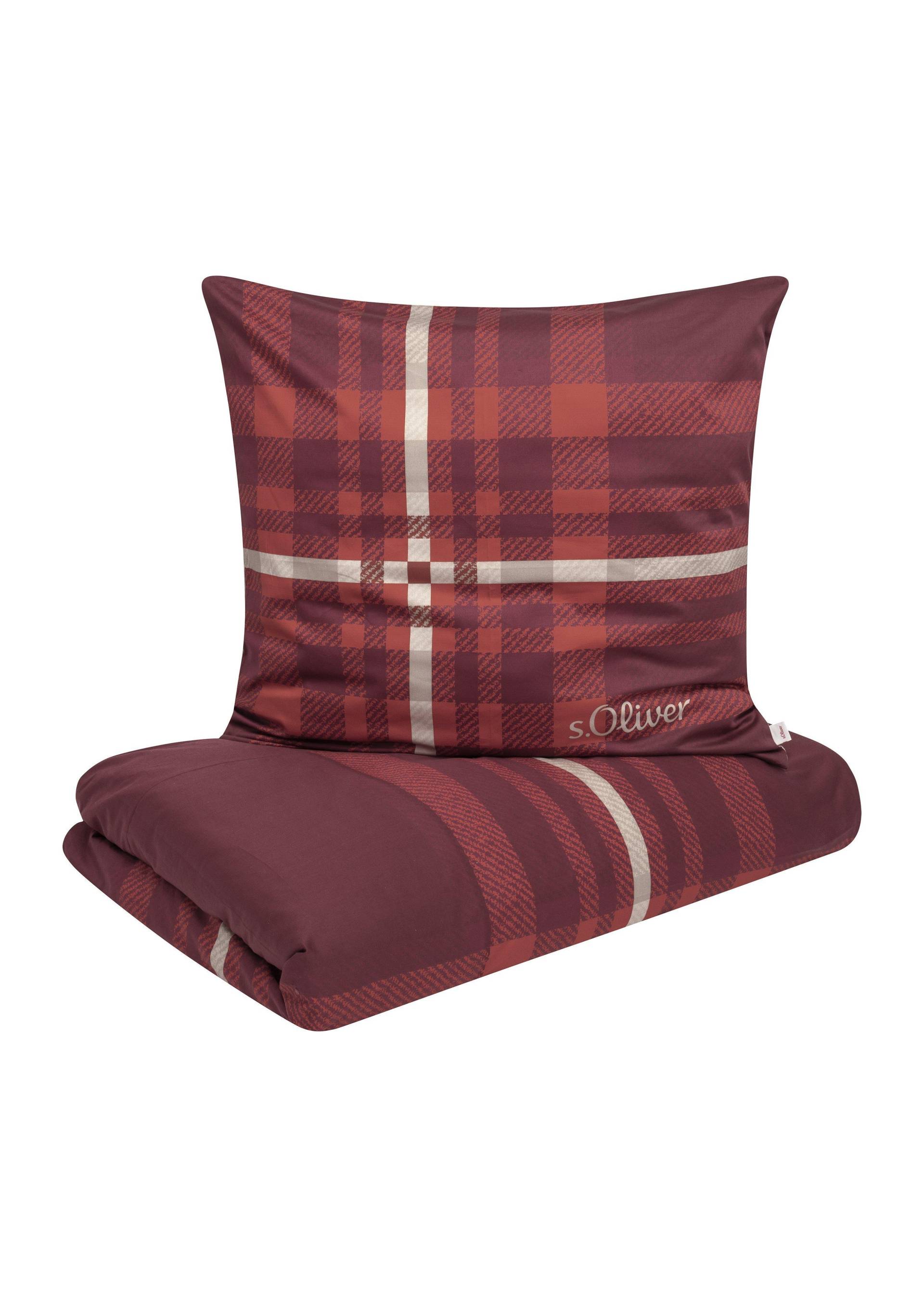 s.Oliver - Bettwäsche beige|rot von s.Oliver
