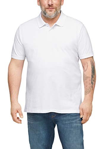 s.Oliver Big Size Herren 131.10.102.13.130.2064880 Polohemd, White, 4XL von s.Oliver