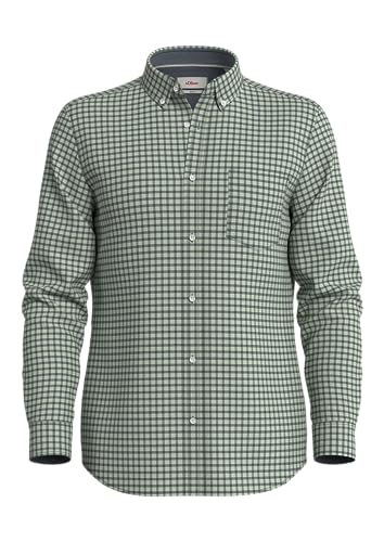 s.Oliver Big Size Herren Hemd Langarm Green XXL von s.Oliver