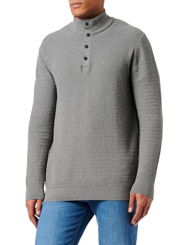 s.Oliver Big Size Herren Pullovermit Stehkragen und Knopfleiste Grey, 3XL s.Oliver Big Size Herren Pullovermit Stehkragen und Knopfleiste Grey, 3XL von s.Oliver